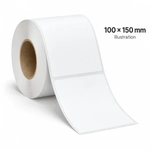מדבקות תרמיות 100x150 מ"מ – תרמי לא מוגן