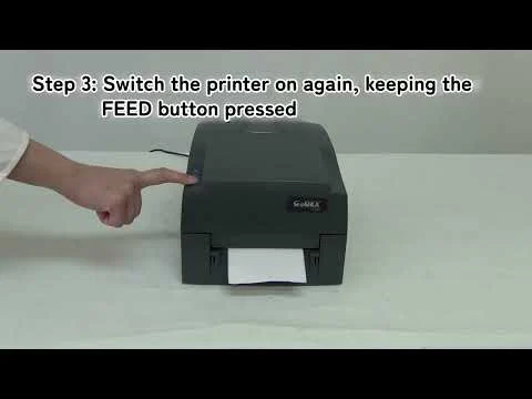 תמונה מקדימה: כיול מדבקות במדפסת GoDEX G500